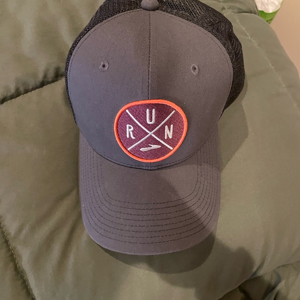 Brooks Gray and Black Trucker Cap